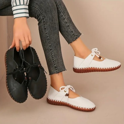 Women's Elegant Lace-Up Mary Jane Shoes