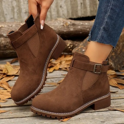 Women's Versatile Slip-On Ankle Boots
