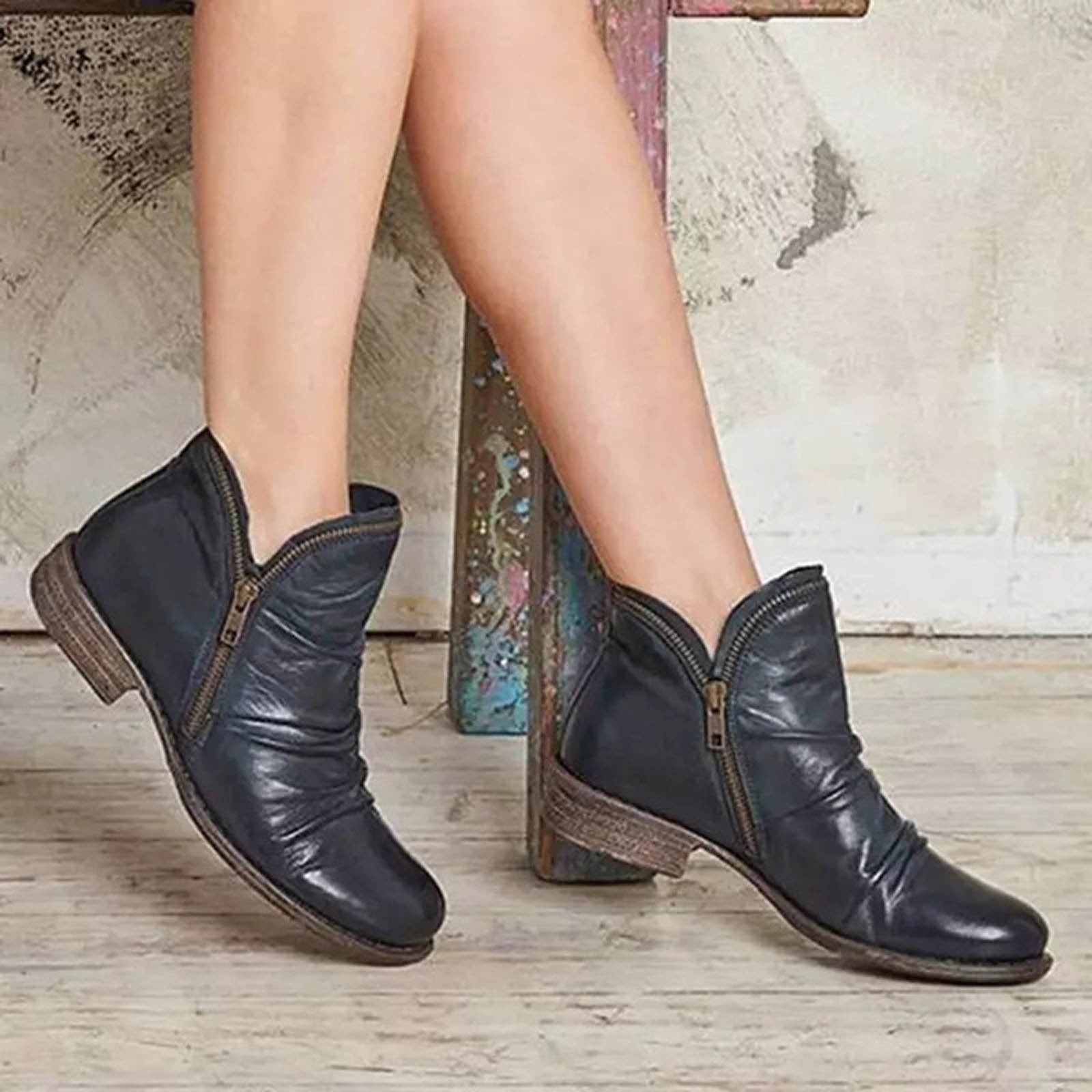 Women's Classic Double-Zip Ankle Boots