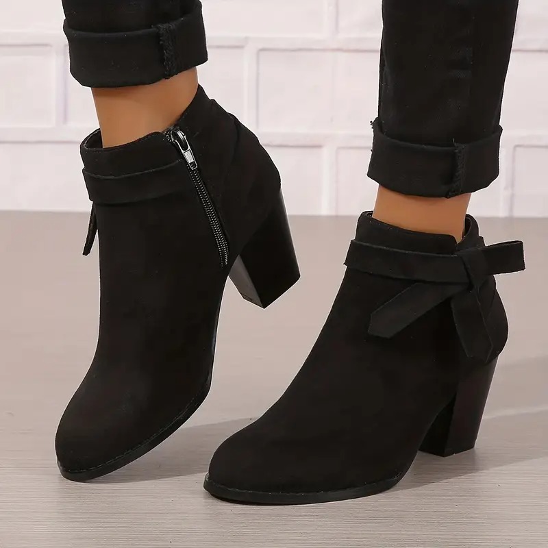 Women's Zipper Closure Ankle Boots
