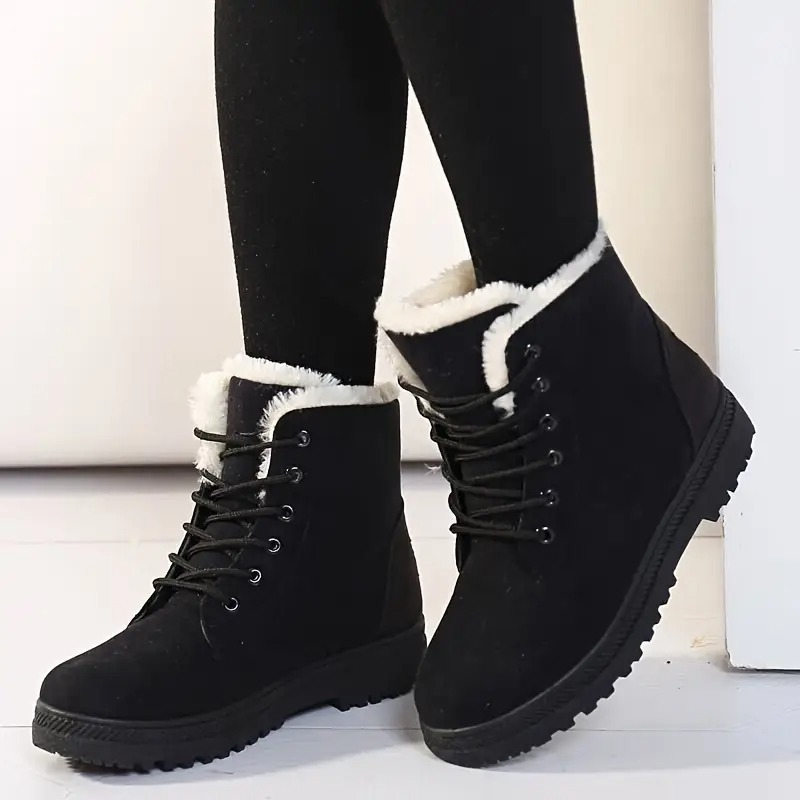 Women's Warm Lace-Up Ankle Boots