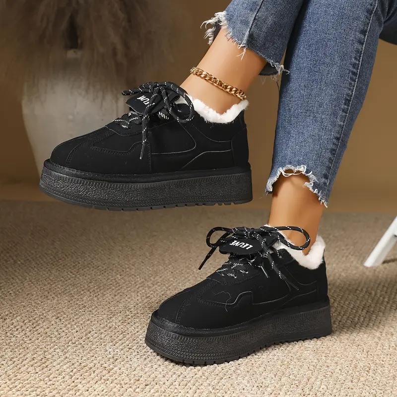 Women's Anti-Slip Fluffy Lining Snow Boots