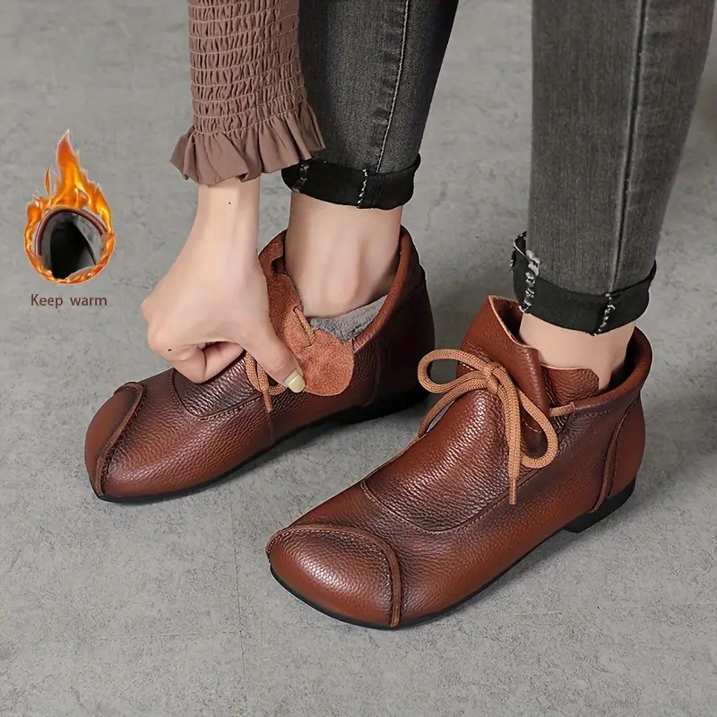 Women's Velvet Lining Mid Length Boots