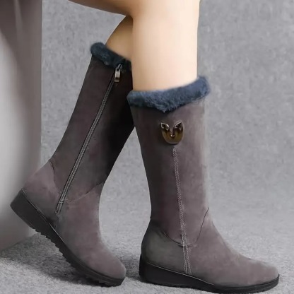 Women's Fleece-Lined Mid-Calf Boots