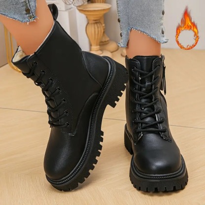 Women's Warm Lace-Up Ankle Boots