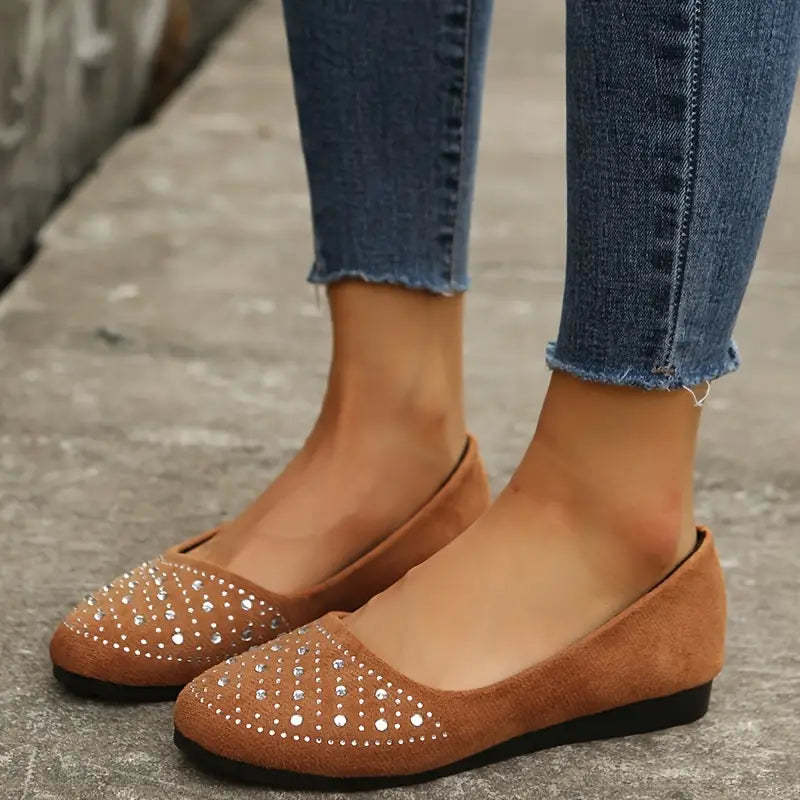 Clearance Sale 60% OFF -Women's Rhinestone Flat Shoes