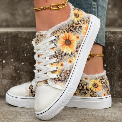 Womens Sunflower Canvas Shoes