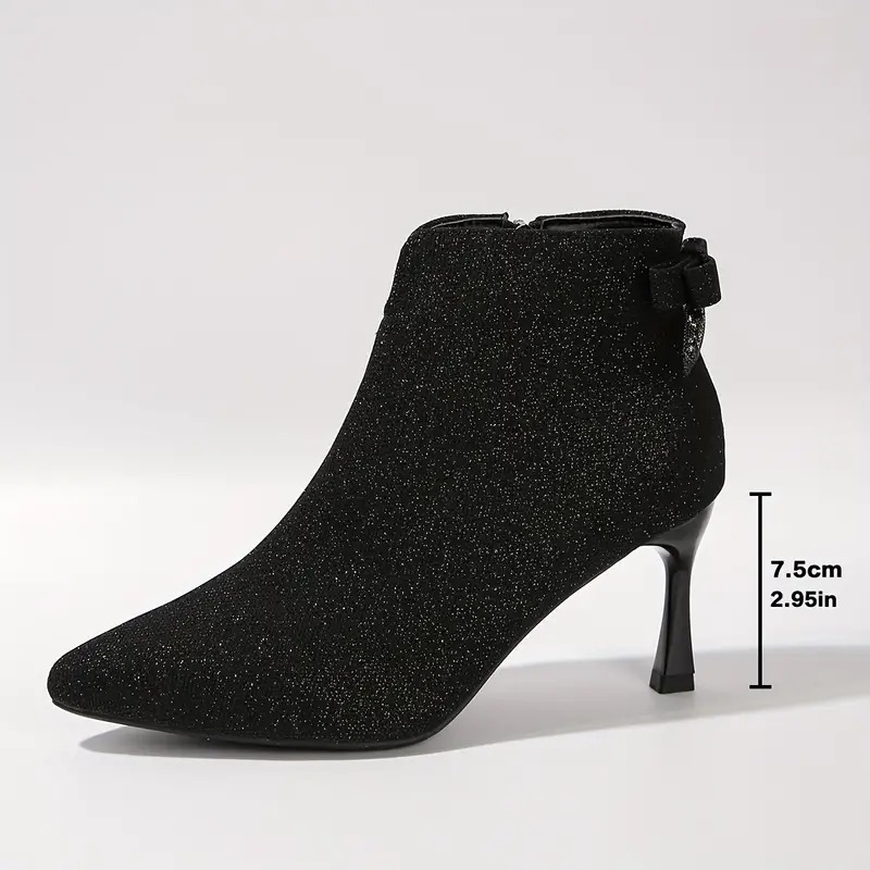 Women Chic Glitter Stiletto Boots