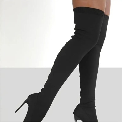 Over the Knee High Heel Booties
