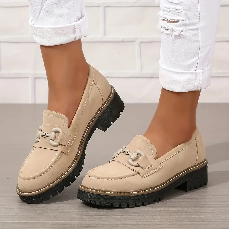 Womens Premium Platform Loafers