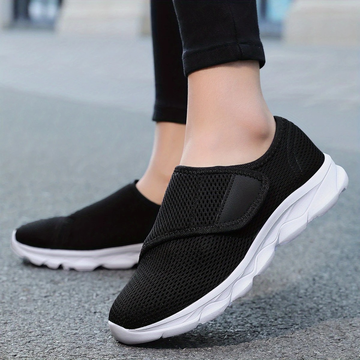 Adjustable Strap Walking Sneakers