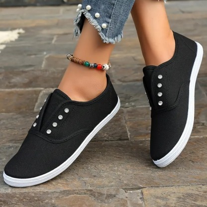 Women's Rhinestone Slip-On Flat Shoes