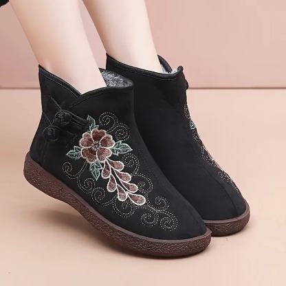 Winter Warm Fleece-Lined Ankle Boots