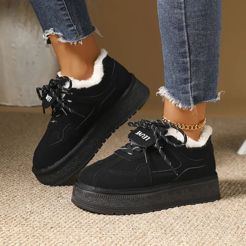 Women's Anti-Slip Fluffy Lining Snow Boots