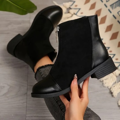 Women's Rhinestone Decoration Short Boots