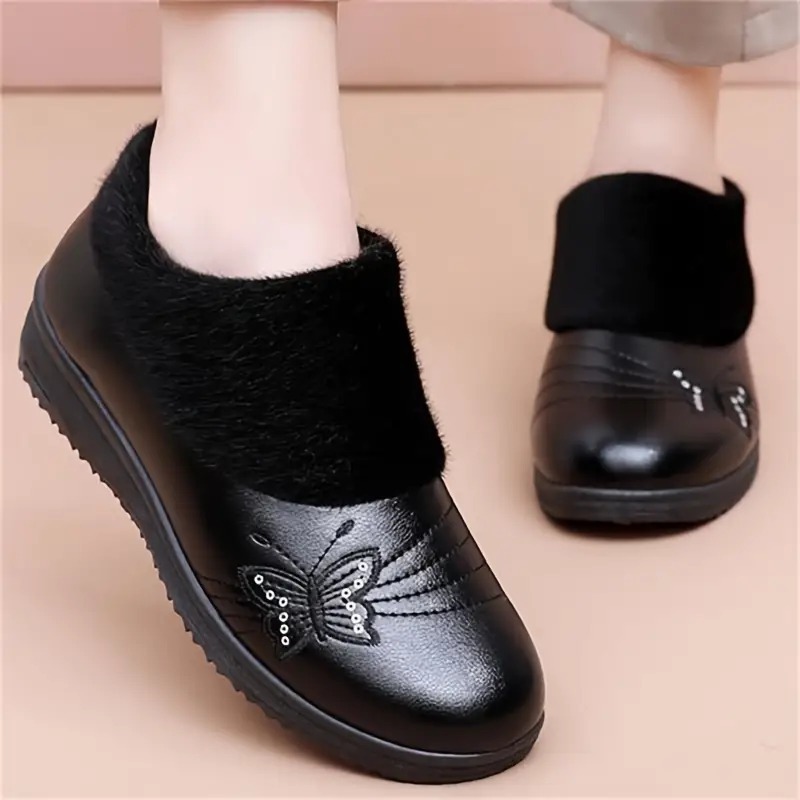 Cozy & Warm Women's Slip-On Booties