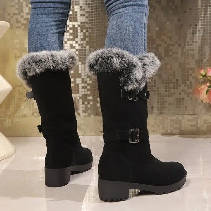Cozy Faux Fur Lined Snow Boots