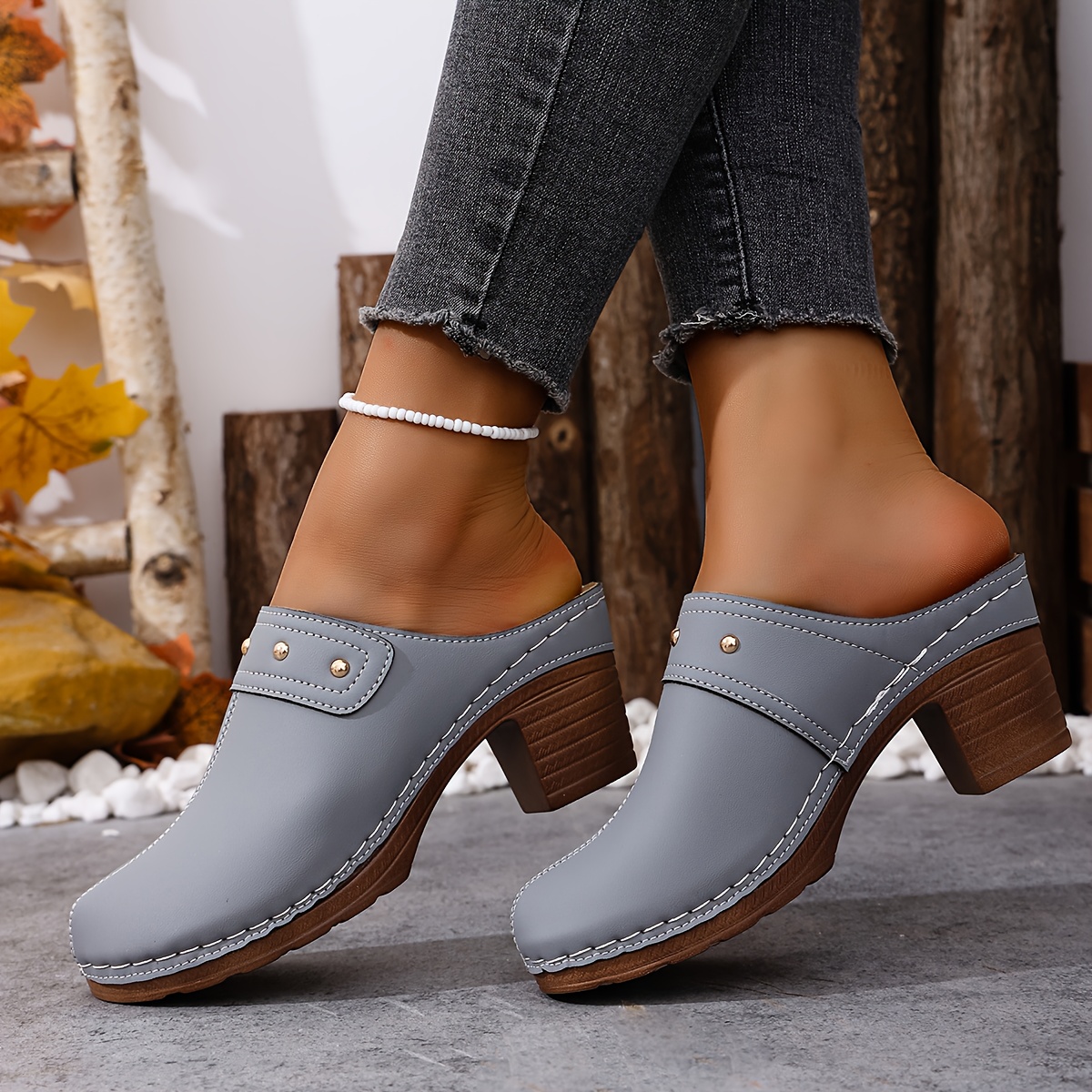 Women's Summer Travel Essentials High Heel Slippers