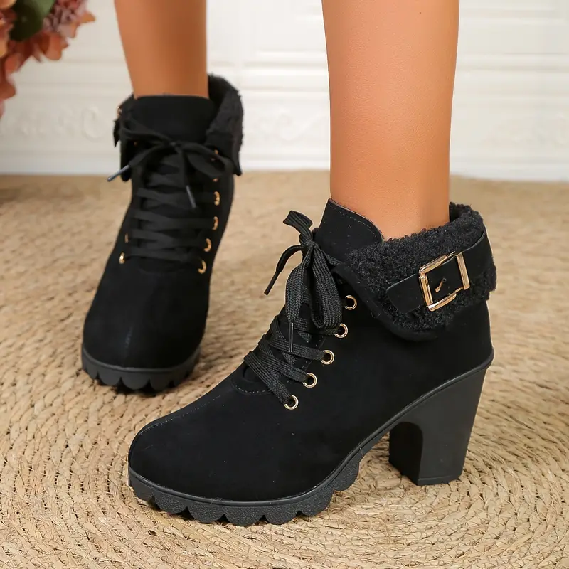Women's Winter Fleece Ankle Booties