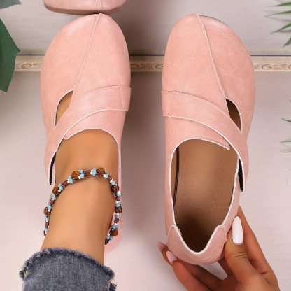 Women's Leather Velcro Comfort Shoes