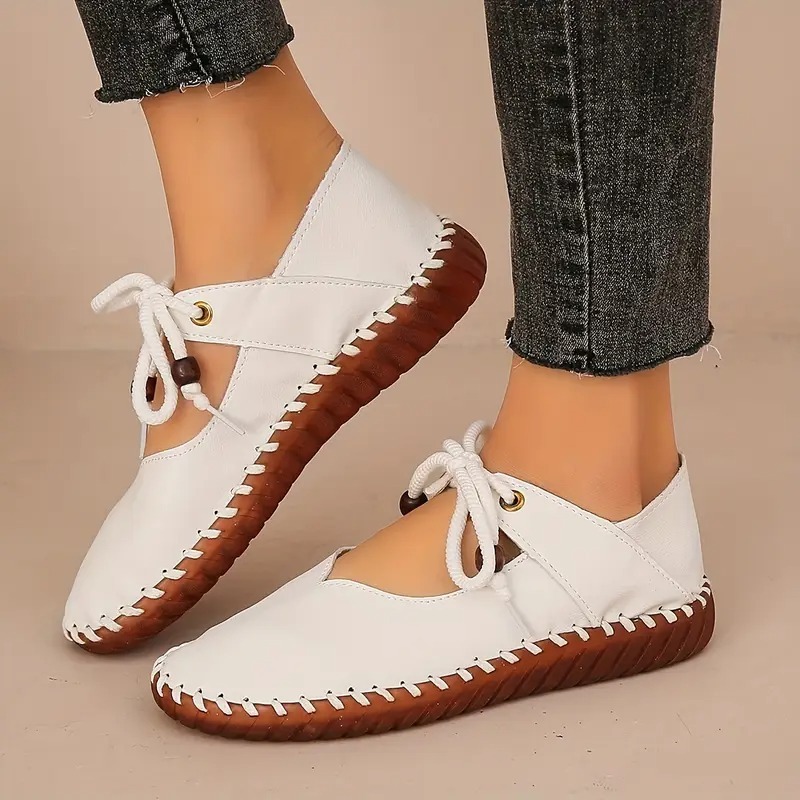 Women's Elegant Lace-Up Mary Jane Shoes