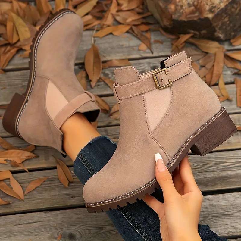 Women's Versatile Slip-On Ankle Boots