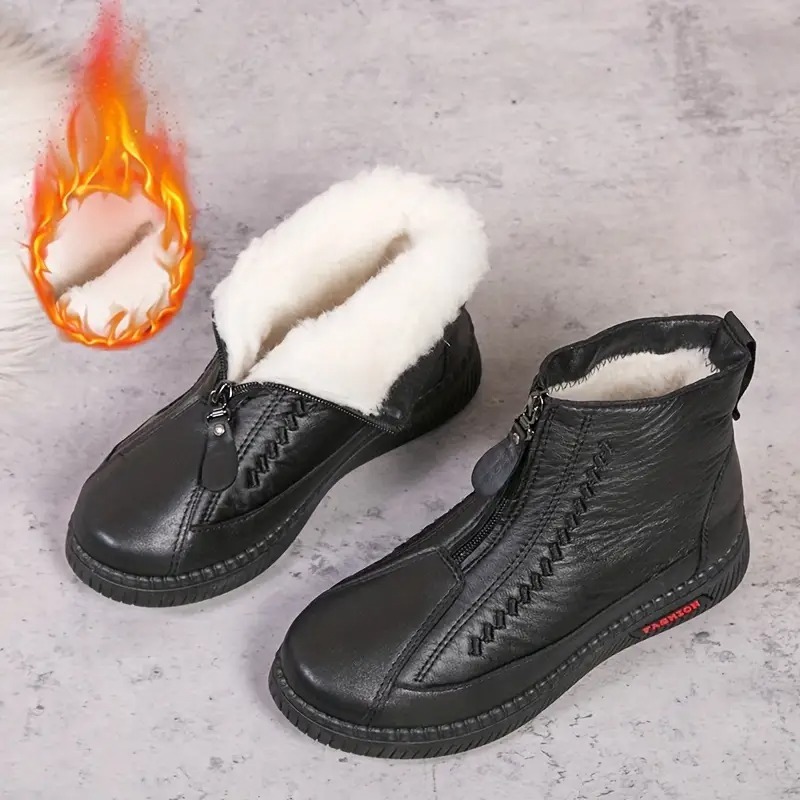 Women's Warm Zip-Up Boots