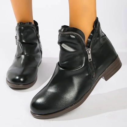 Women's Classic Double-Zip Ankle Boots