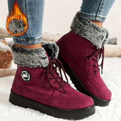 Women's Winter Lace-Up Snow Boots