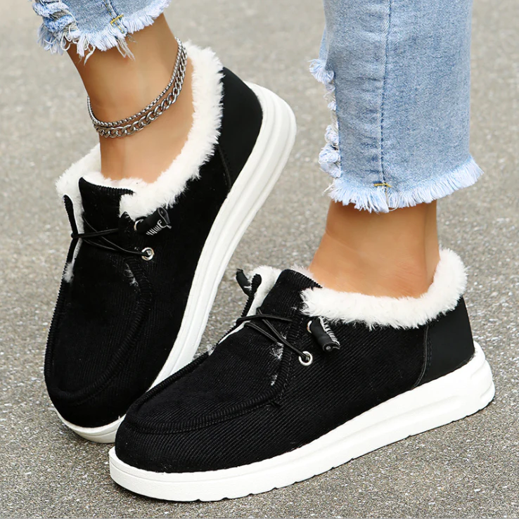 Womens Winter Cozy Comfort Fleece Boots