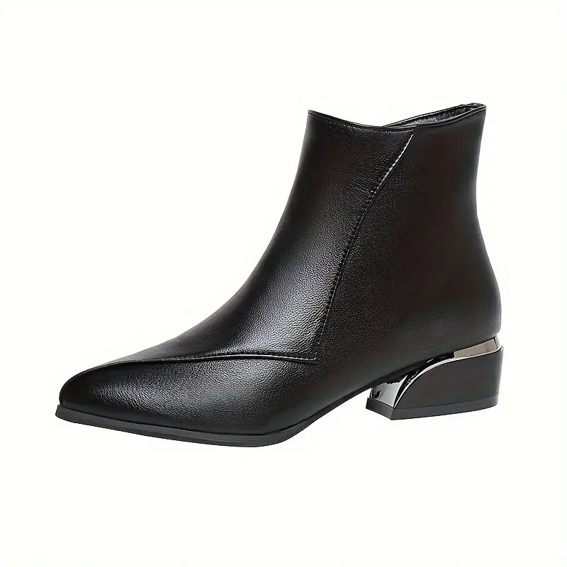 Stylish Low-Heeled Ankle Boots