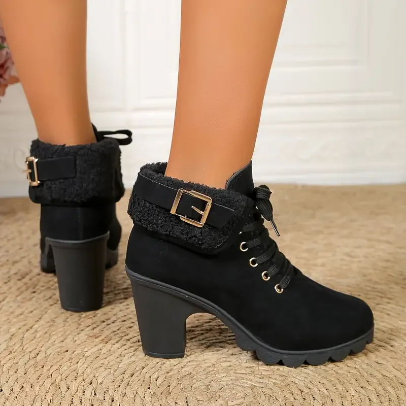 Women's Winter Fleece Ankle Booties