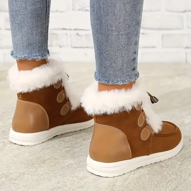 Women's Cozy Fleece Non-Slip Snow Boots