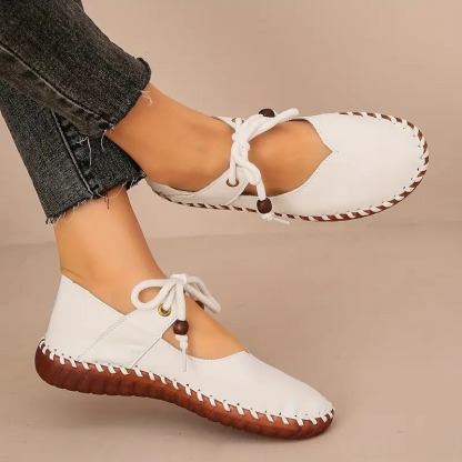 Women's Elegant Lace-Up Mary Jane Shoes