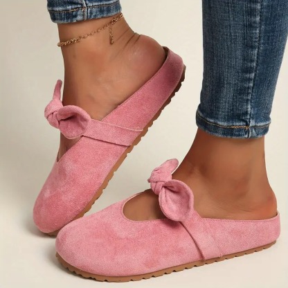 Women's Bow Detail Slip-On Mules 