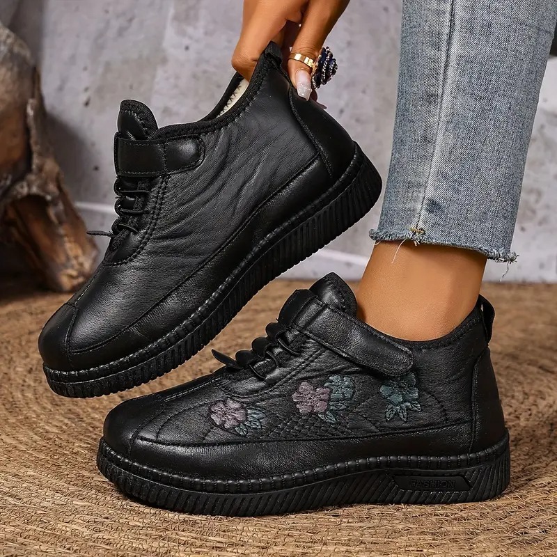 Women's Floral Outdoor Ankle Boots