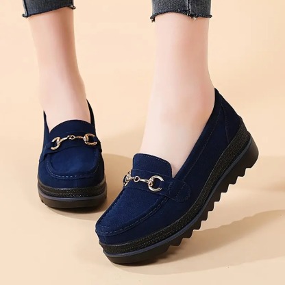 Women's Platform Metal Loafers