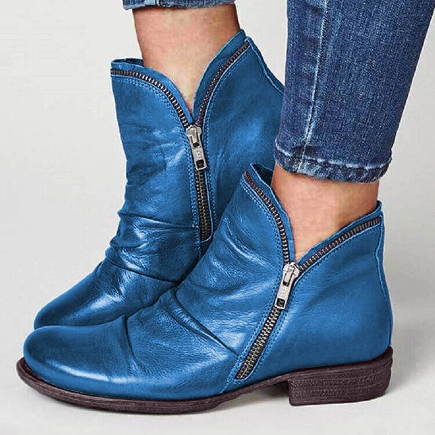 Women's Classic Double-Zip Ankle Boots