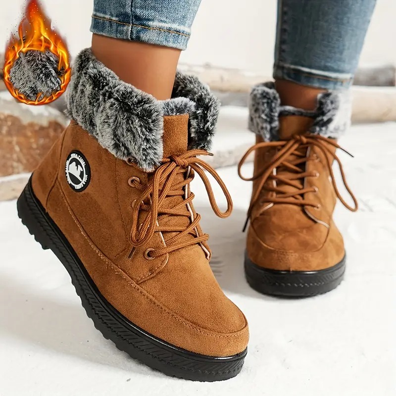 Women's Winter Lace-Up Snow Boots