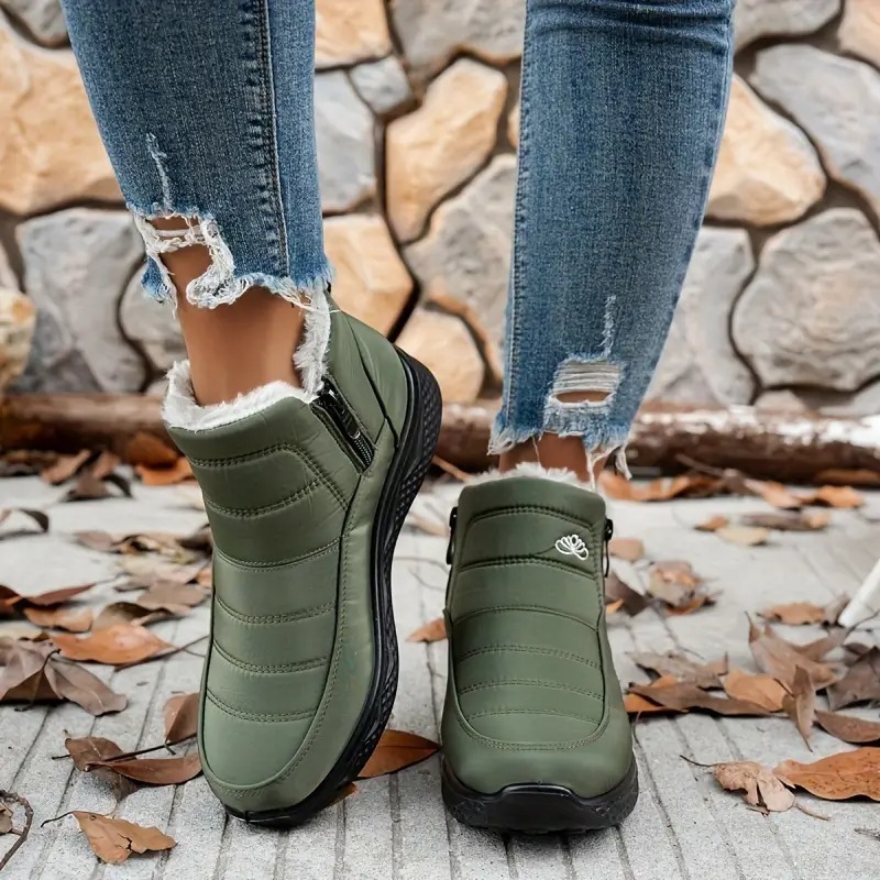 Women's Fashion Non-Slip Plush-Lined Boots