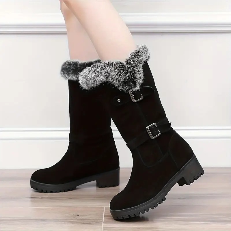 Cozy Faux Fur Lined Snow Boots