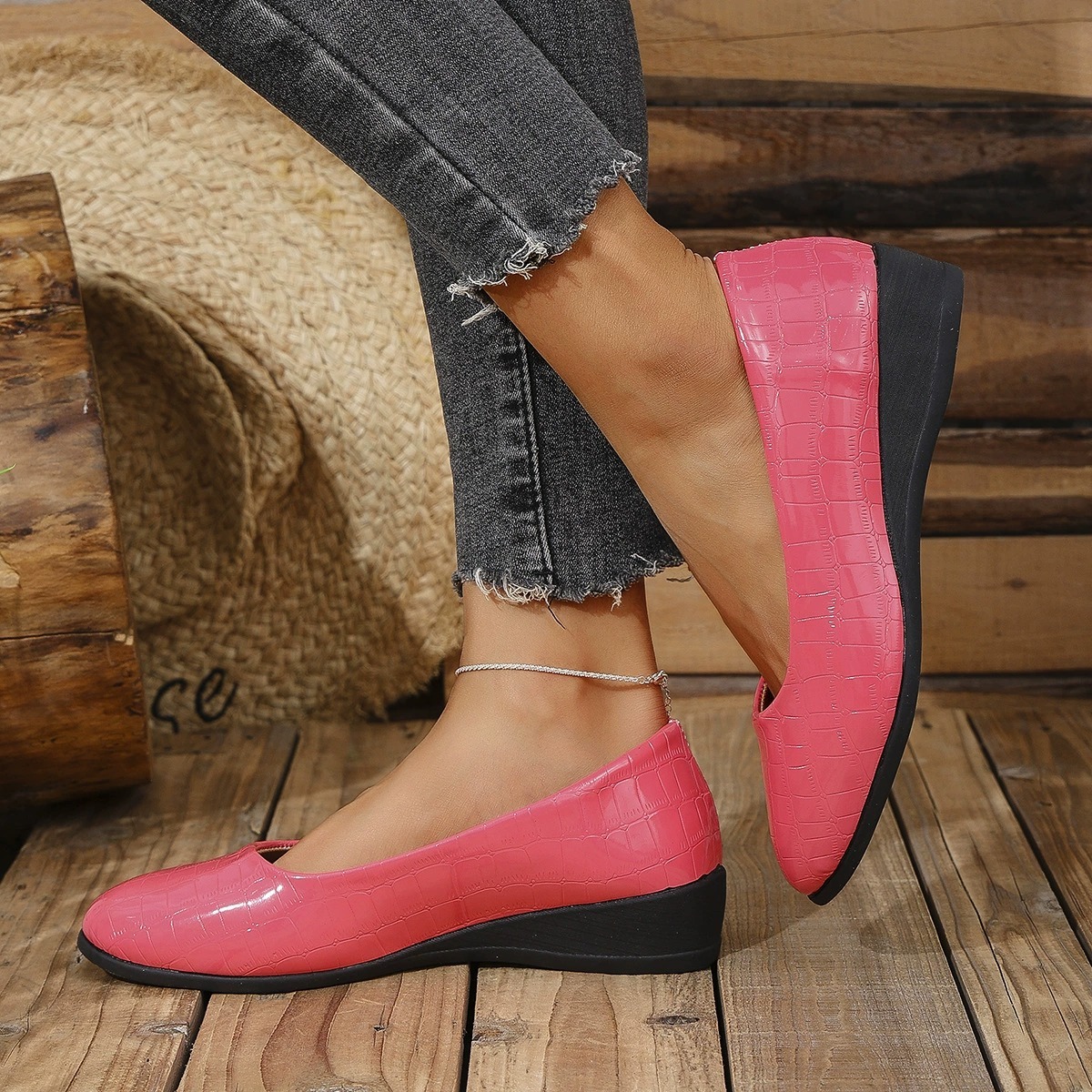 Women's Faux Leather Loafers