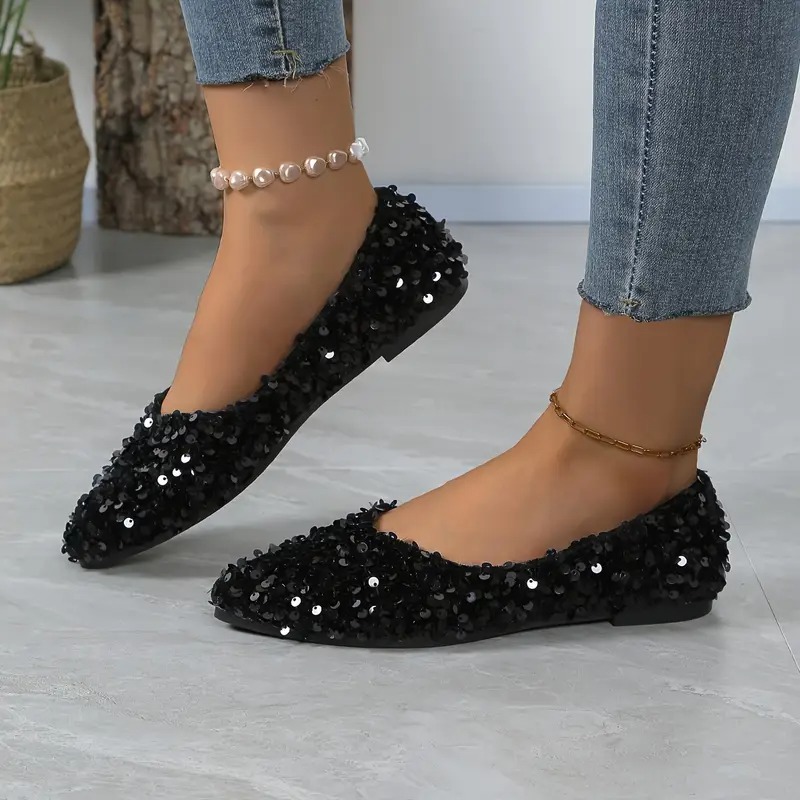 Elegant French Style Pointed Toe Flats