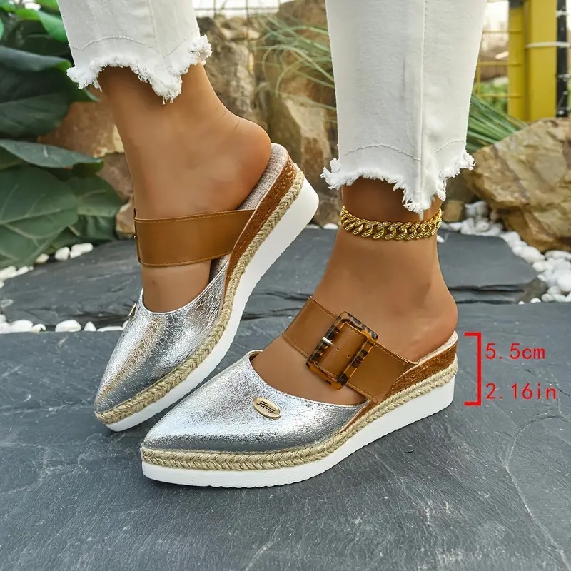 Women's Retro Adjustable Mule Shoes