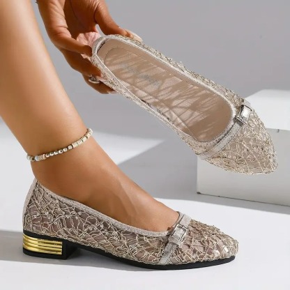 Women's Casual Mesh Lace Loafers