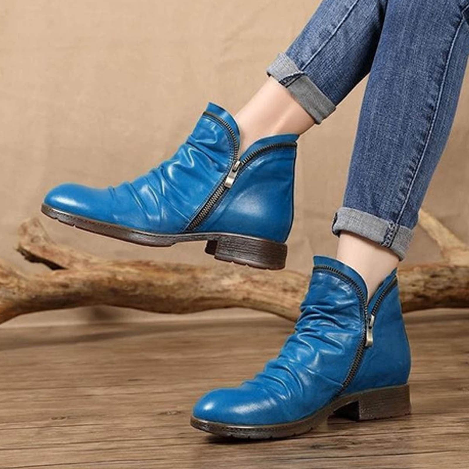 Women's Classic Double-Zip Ankle Boots
