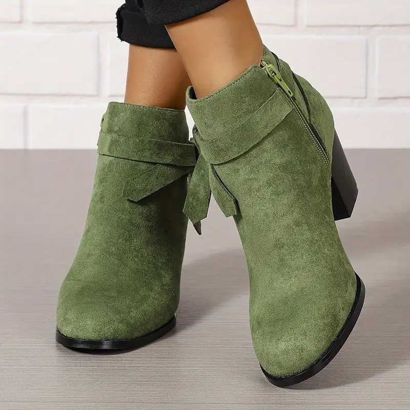 Women's Zipper Closure Ankle Boots
