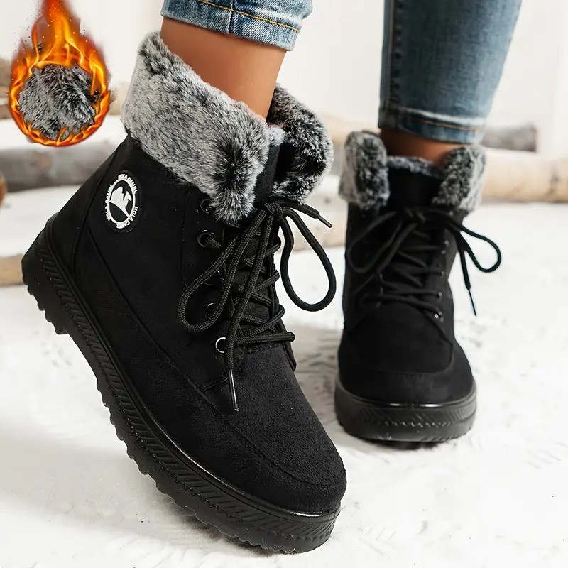 Women's Winter Lace-Up Snow Boots