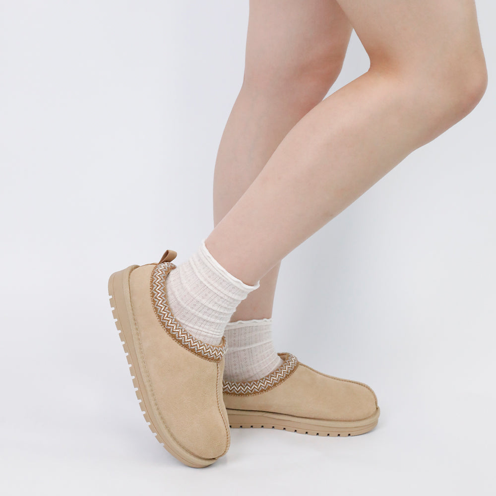 Women's Leather Outdoor Suede Slippers