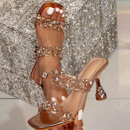 Electroplated Square Toe Heels